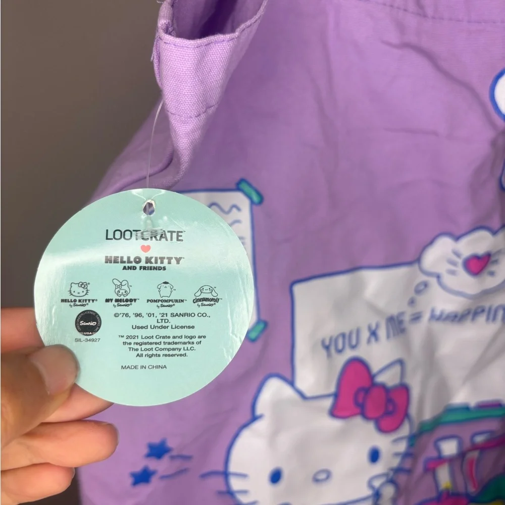 LootCrate Hello Kitty Lavender Tote Bag‎